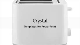  Presentation with monarch butterfly isolated on white - Presentation theme having toaster isolated on white background background and a light gray colored foreground