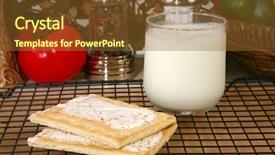  Presentation with pastries - Audience pleasing presentation theme consisting of toaster pastries and milk backdrop and a  colored foreground