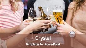  Presentation with wine beer - Cool new presentation with toasting with beer and wine backdrop and a tawny brown colored foreground