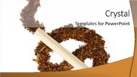  Presentation with tobacco - Colorful theme enhanced with tobacco isolated on white backdrop and a white colored foreground