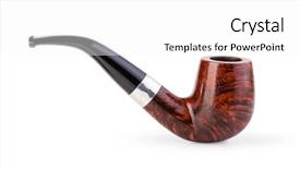  Presentation with tobacco - Colorful theme enhanced with tobacco pipe on a white backdrop and a white colored foreground