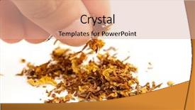  Presentation with tobacco - Theme consisting of tobacco background and a lemonade colored foreground