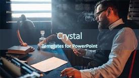  Presentation with writing education female writer - Colorful presentation design enhanced with tobaco - bearded writer smokes and reads backdrop and a  colored foreground