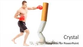  Presentation with athlete - Cool new slide set with tobaco - full length portrait backdrop and a white colored foreground