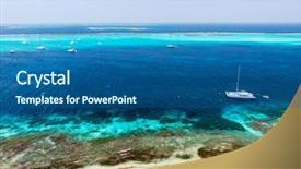  Presentation with drone - Audience pleasing slide deck consisting of tobago cays in st vincent backdrop and a  colored foreground
