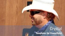  Presentation with forum - Presentation theme enhanced with toby-keith-at-the-2016 background and a ocean colored foreground