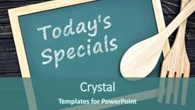  Presentation with today - PPT layouts consisting of today's specials text background and a ocean colored foreground