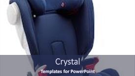  Presentation with car seat - Slide set consisting of toddler-car-seat-isolated background and a navy blue colored foreground