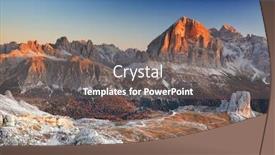  Presentation with italy - Cool new PPT theme with tofana-di-rozes-3225m backdrop and a gray colored foreground