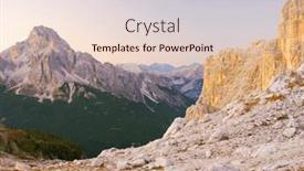  Presentation with alpine - Slides with tofane-group-in-the-dolomites background and a lemonade colored foreground