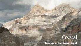  Presentation with alpine - Theme enhanced with tofane-group-in-the-dolomites background and a gray colored foreground