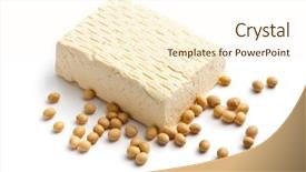  Presentation with soy - Cool new presentation design with tofu and soy beans backdrop and a cream colored foreground