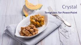  Presentation with seeds - Cool new theme with tofu with sesame seeds backdrop and a sky blue colored foreground