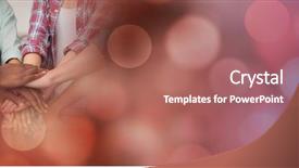  Presentation with close up of digital multimeter - Presentation theme featuring together and red bokeh transition background and a coral colored foreground