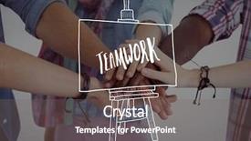  Presentation with doodle - Theme with together and white teamwork doodle background and a gray colored foreground