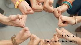  Presentation with people unity - Colorful PPT layouts enhanced with together as symbol of unity backdrop and a  colored foreground