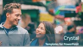  Presentation with walking together - PPT layouts with together banner panorama portrait asia background and a ocean colored foreground