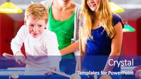  Presentation with queue - Amazing presentation having together billiard brother kick off backdrop and a navy blue colored foreground