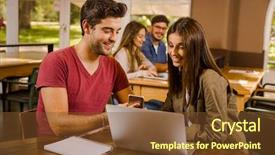  Presentation with working together - Audience pleasing theme consisting of together for the final exam backdrop and a tawny brown colored foreground