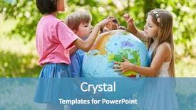  Presentation with international - Audience pleasing PPT layouts consisting of together hold a world globe backdrop and a teal colored foreground