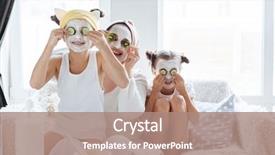  Presentation with clay - Theme with together morning skin care routine background and a coral colored foreground