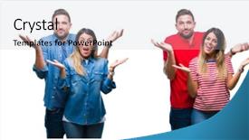  Presentation with together - PPT layouts enhanced with together over white isolated backgroud background and a  colored foreground