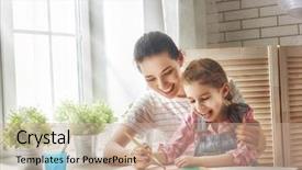  Presentation with help family - Theme featuring together paint adult woman help background and a  colored foreground