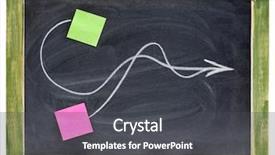  Presentation with pathways - Slide set having together presented on vintage blackboard background and a dark gray colored foreground