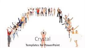  Presentation with diversity - PPT theme enhanced with together we celebrate people diversity background and a white colored foreground