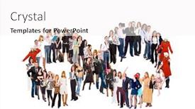  Presentation with culture - Amazing slide set having together we stand corporate culture backdrop and a white colored foreground