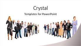  Presentation with groups - Slide set featuring together we stand isolated groups background and a white colored foreground