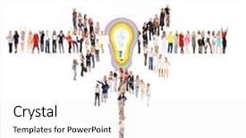  Presentation with united - Presentation design consisting of together we stand united company background and a white colored foreground