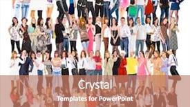  Presentation with united - Slide deck enhanced with together we stand united company background and a coral colored foreground