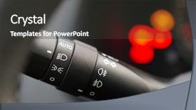  Presentation with light - Slide set having toggle - car interior with light switch background and a dark gray colored foreground