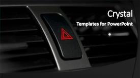  Presentation with emergency - Slide set consisting of toggle - emergency sign button background and a black colored foreground