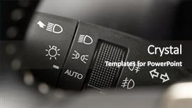  Presentation with lights - Colorful slide set enhanced with toggle - switch for car headlight backdrop and a  colored foreground