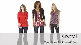  Presentation with teenage - Colorful slide set enhanced with togther - full length portrait of three backdrop and a light gray colored foreground