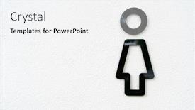  Presentation with toilet - Slide deck enhanced with toilet-icon-in-the-entrance background and a white colored foreground