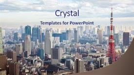  Presentation with japan - Audience pleasing slides consisting of tokyo - skyline in japan backdrop and a sky blue colored foreground