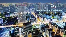  Presentation with tokyo - Cool new theme with tokyo cityscape at night backdrop and a  colored foreground