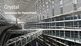  Presentation with forum - Beautiful slides featuring tokyo international forum backdrop and a gray colored foreground