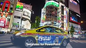  Presentation with intersection - Audience pleasing presentation theme consisting of tokyo-japan-19-june-2016 backdrop and a ocean colored foreground