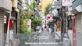  Presentation with earthquake - Presentation theme consisting of tokyo-japan-19-june-2016 background and a gray colored foreground