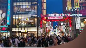 Presentation with city japan - Cool new PPT theme with tokyo-japan-28-june-2019 backdrop and a ocean colored foreground