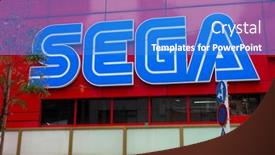  Presentation with sega - Beautiful PPT layouts featuring tokyo-japan-april-3-2015 backdrop and a teal colored foreground