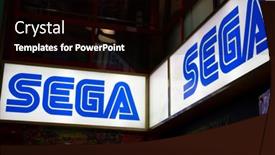  Presentation with sega - Audience pleasing presentation design consisting of tokyo-japan-april-6-2015 backdrop and a black colored foreground