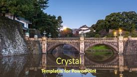  Presentation with tokyo - Colorful presentation design enhanced with tokyo-japan-at-the-imperial backdrop and a tawny brown colored foreground