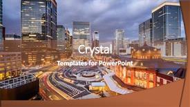  Presentation with tokyo - Audience pleasing slide set consisting of tokyo japan at the marunouchi backdrop and a red colored foreground