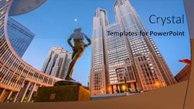 Presentation with metropolitan - PPT theme enhanced with tokyo-japan-august-3-2015 background and a teal colored foreground