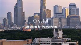  Presentation with city japan - PPT theme having tokyo-japan-city-skyline-over background and a gray colored foreground